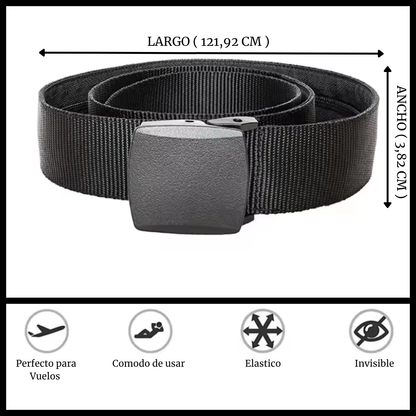 Cinturón Con Bolsillo Secreto